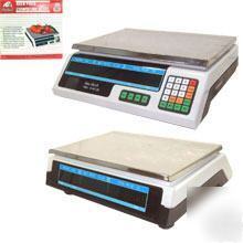 60 pound price computing scale farmers market deli bin