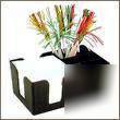 Black napkin, straw & stirrer dispenser bar caddy