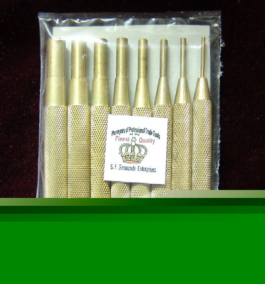 New 8 set, solid brass modelmakers punches, beauties