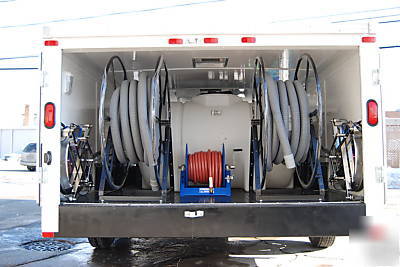 Pressure washer trailer, water recovery, recycling