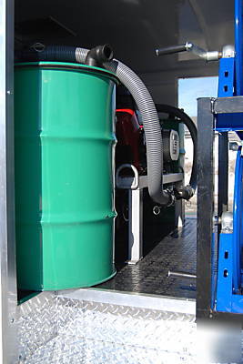 Pressure washer trailer, water recovery, recycling