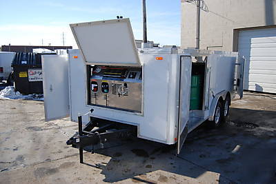 Pressure washer trailer, water recovery, recycling