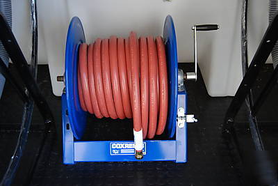 Pressure washer trailer, water recovery, recycling