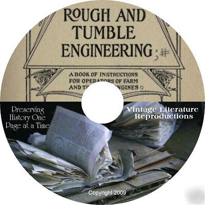 1891 rough & tumble farm steam engineering book on cd