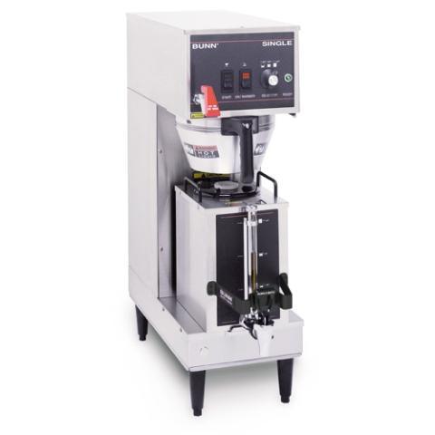 New bunn single satellite coffee brewer w/ hot water, 