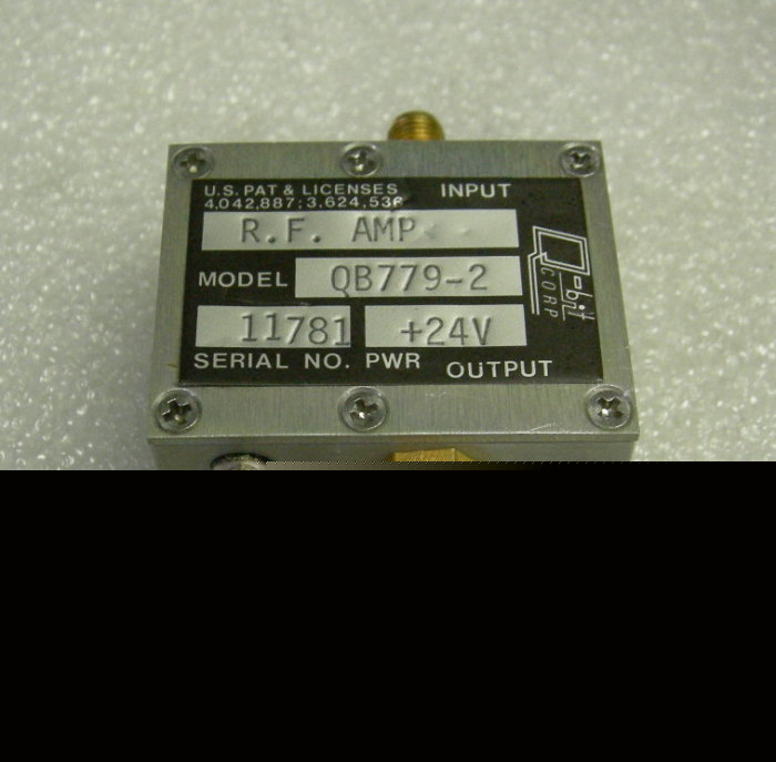 Qbit QB779-2 rf amplifier 100 - 1100 mhz 7-10 db gain