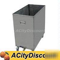 Stainless steel hood filter soak cart w/ built in drain