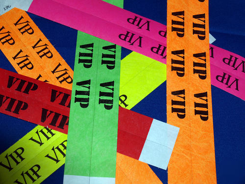 Vip tyvek wristbands 200 arm bands free shippingrrer
