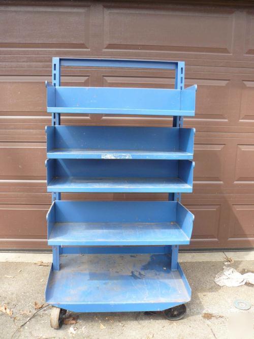  wheel-e rack wheeled cart 3000 lb capacity 4-shelves