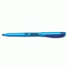 Brite liner highlighter, pocket clip, 12/bx, blue ink, 