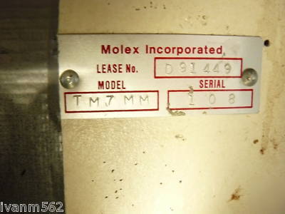 Molex crimping press (3TON) without die set