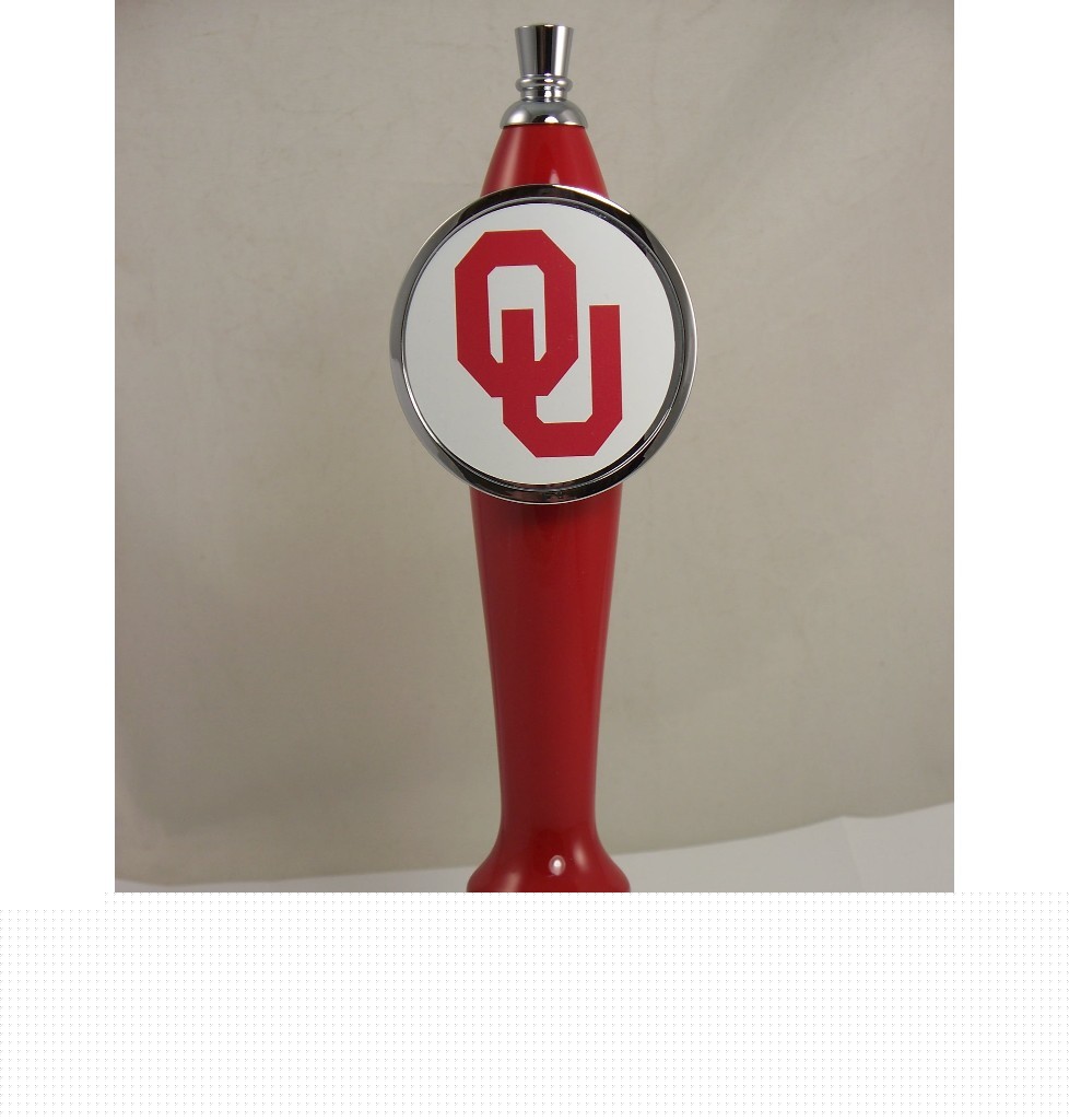 Oklahoma ncaa tap handle draft beer bar keg kegerator