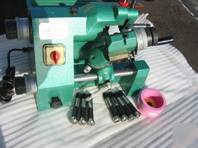 Universal cutter sharpener w/ R8 collet set cup wheel 