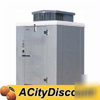 Walk in indoor freezer 6X10X 7'6FT ht w/ floor & refrig