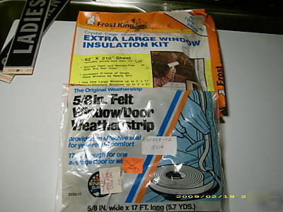 Frost king extra large window kit/ 5/8