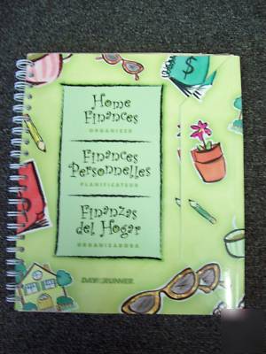 New dayrunner home finances monthly bill organizer spir