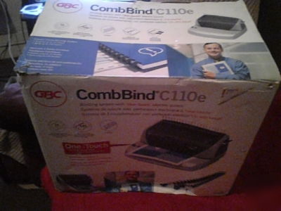 New gbc combbind C110E electric binding machine in box