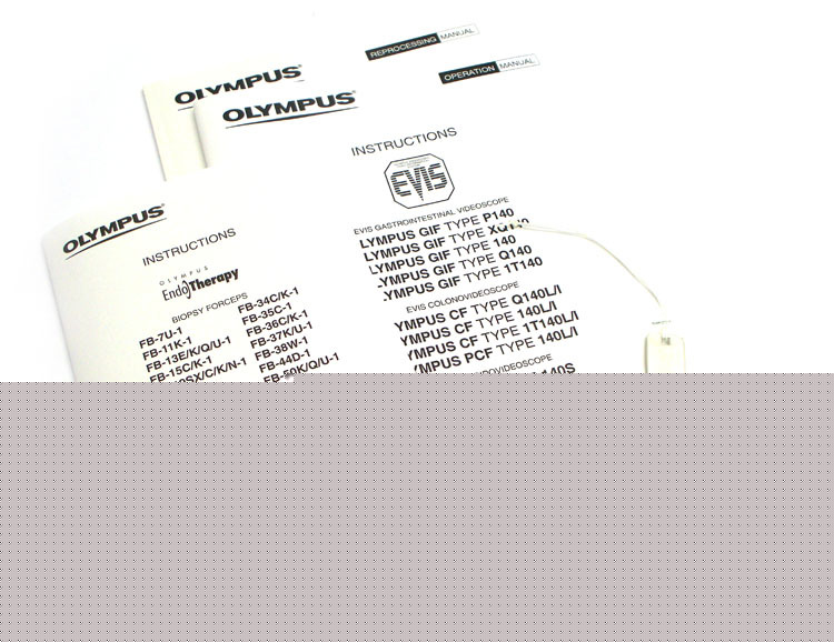 Olympus evis gif/pcf/sif endoscope videoscope manual