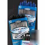Papermate 1.2 prism pens black or blue