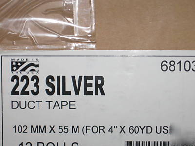 Silver duct tape - polyken 4IN x 60YDS