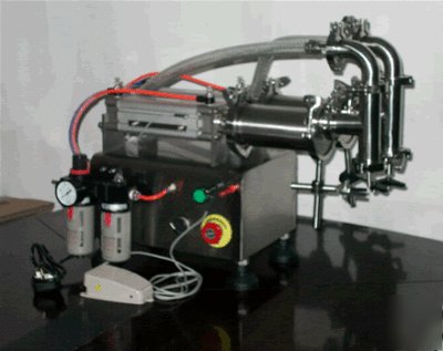 2 head 500ML depositor piston filler filling machine