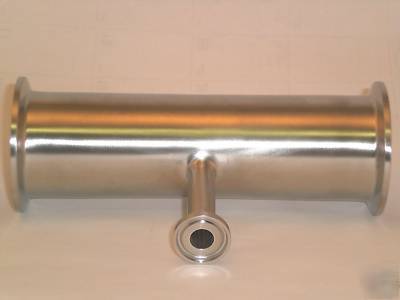 316L ss tee reducing sanitary tri clamp 2