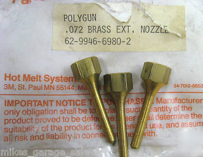 62-9946-6980-2 3M polygun hotmelt system nozzle 3PCS