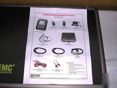 Aemc OX7104-c kit portable scope 4 ch color 100MHZ 