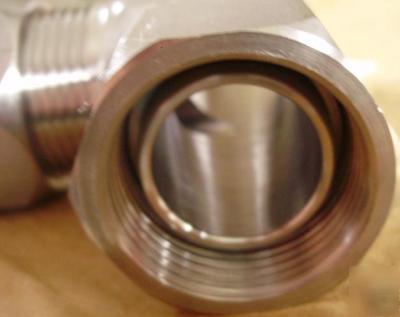 New b&e aerospace stainless tee 1 inch compression ms