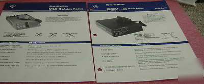 New ge business band radio brochures (15 in condition)