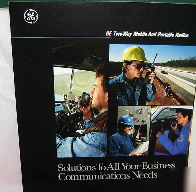 New ge business band radio brochures (15 in condition)