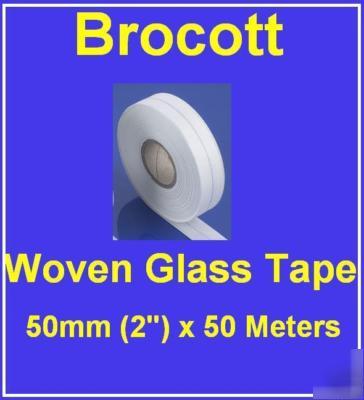 Woven fibre glass insulating tape, 50MM x 50M