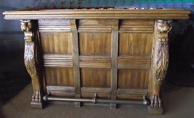  carved oak bar that you've always wanted