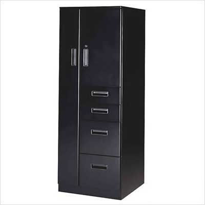 Wardrobe/storage tower (right facing door) silver