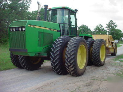 John deere 8760 tractor and ashland scraper