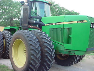 John deere 8760 tractor and ashland scraper