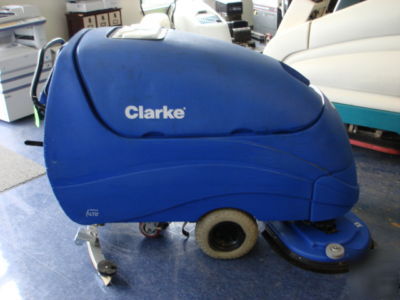 Clarke encore 33 walk-behind floor scrubber w/ charger