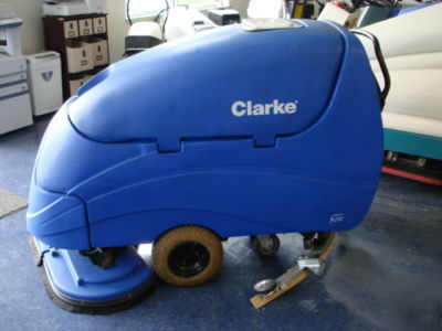 Clarke encore 33 walk-behind floor scrubber w/ charger