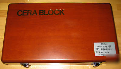 Mitutoyo cera block 87PC metric gauge block set 