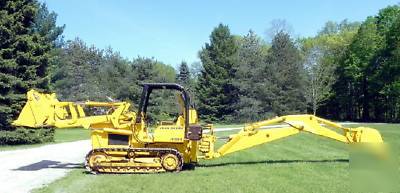 John deere 350 b crawler loader backhoe