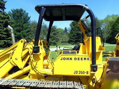 John deere 350 b crawler loader backhoe