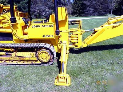 John deere 350 b crawler loader backhoe