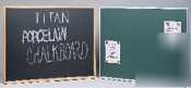 Titanâ„¢ wood frame porcelain chalkboard - green