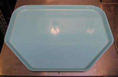 86 cambro blue trapezoid food service trays 18 x 14