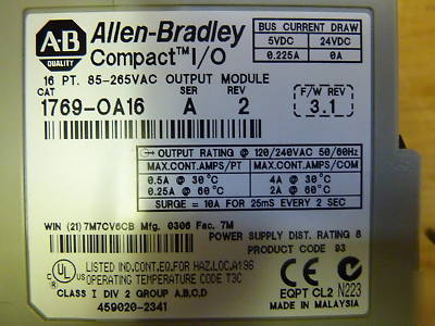 Allen bradley micrologix 1500 system with 1764-lsp