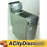 Used royal 50LB free standing gas chicken deep fryer