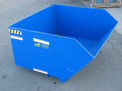 Vestil dump hopper self dumping container box h-100-hd