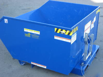 Vestil dump hopper self dumping container box h-100-hd