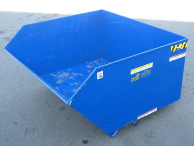 Vestil dump hopper self dumping container box h-100-hd