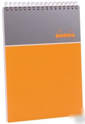 Rhodia polypro wirebound notepad 6 x 8-1/4 graph ruling